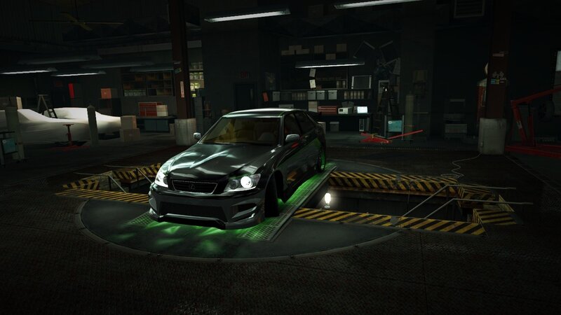 black lexus on dynamometer