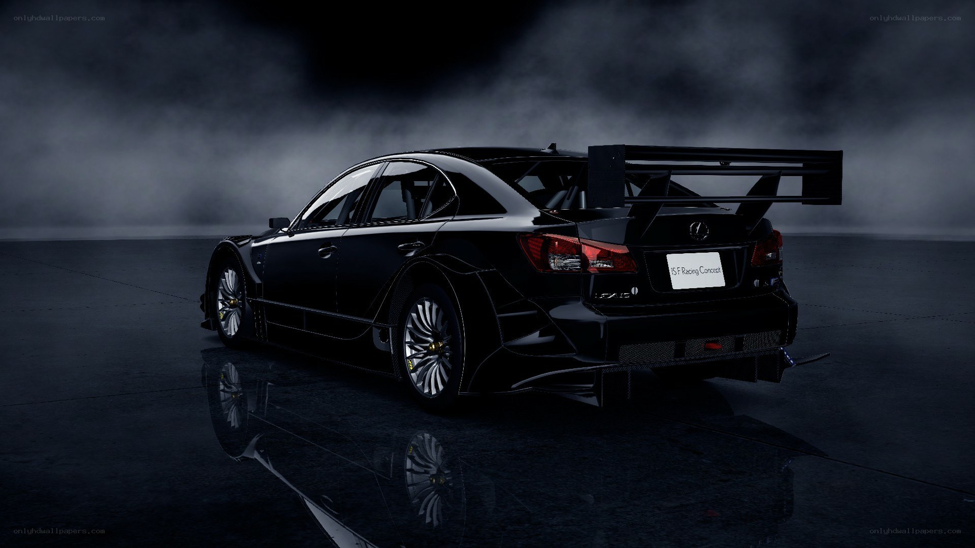 Black Lexus race car