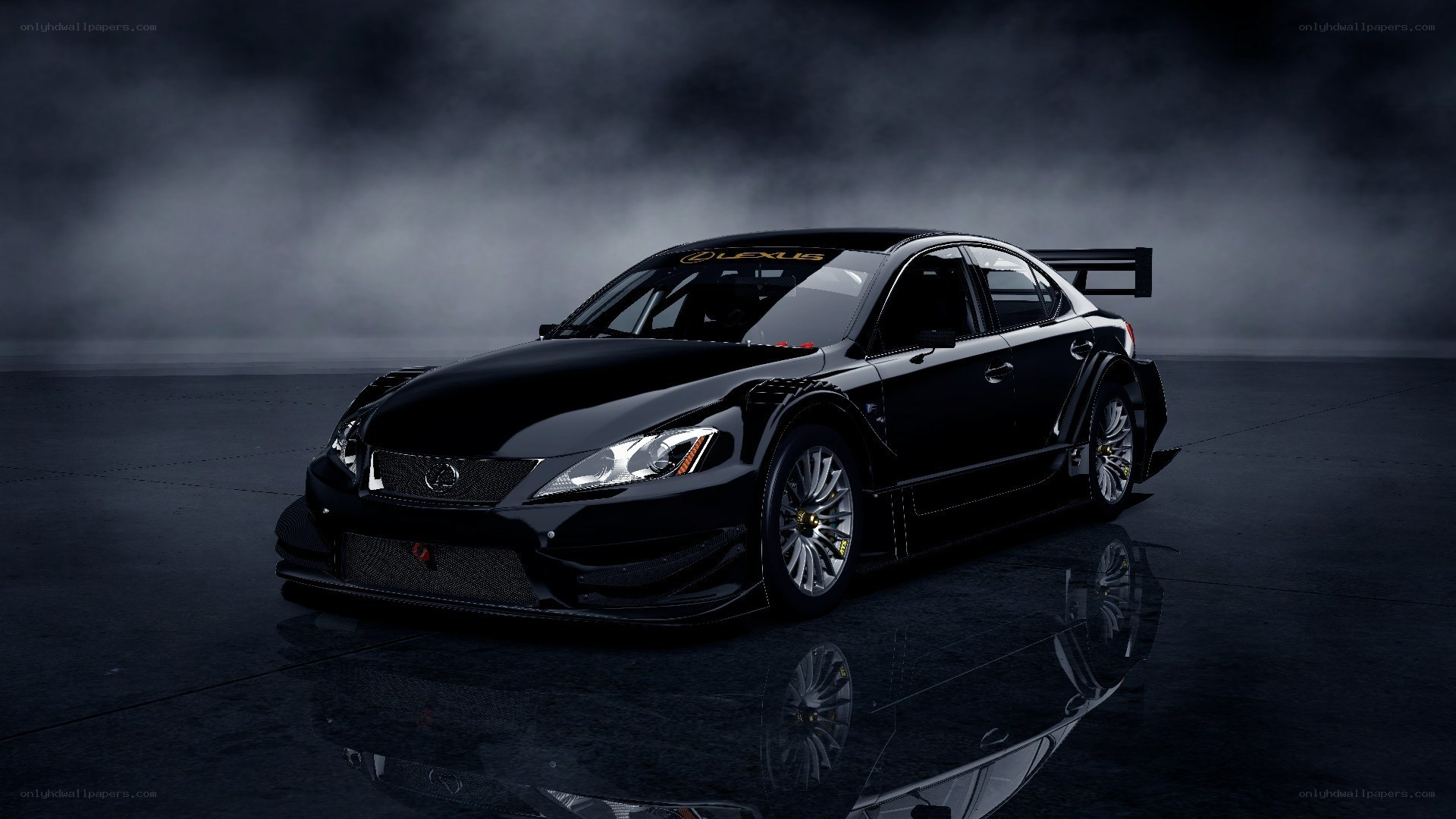 black lexus race car