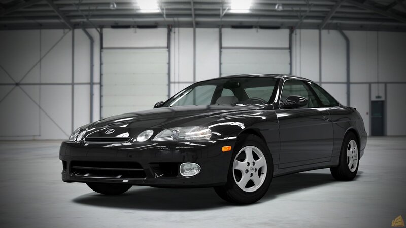 black lexus sc400 coupe