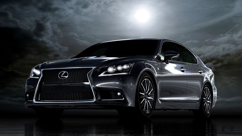 Black Lexus Sedan — Dramatic, Night, Photograph, Car