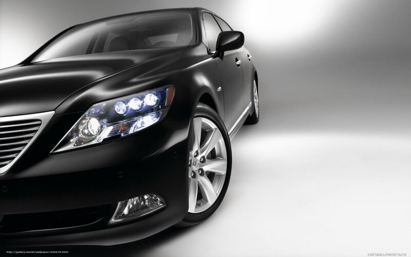 Black Lexus Sedan — Dramatic, Photograph