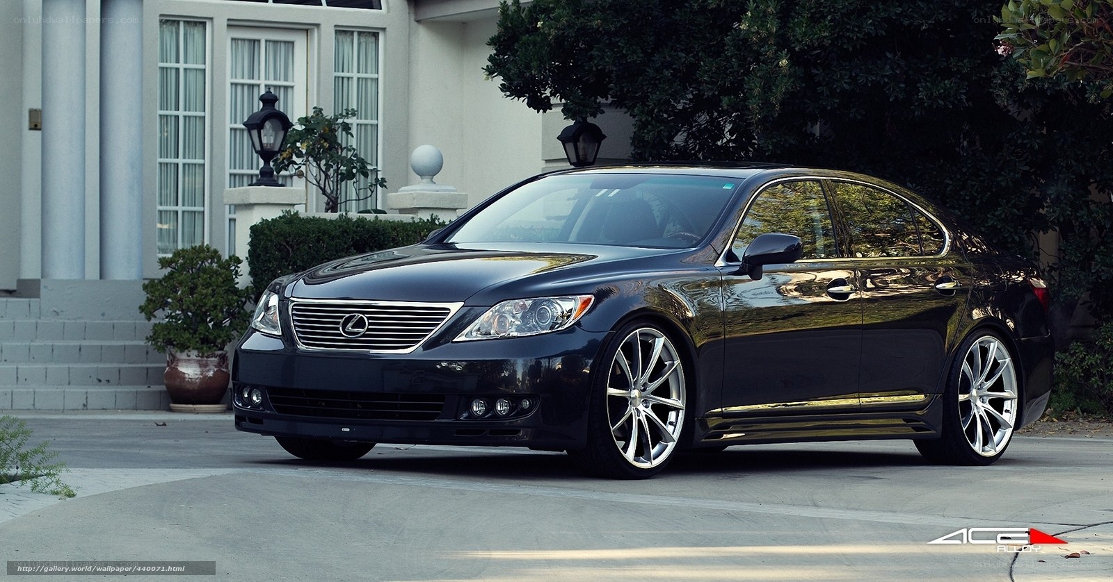 black lexus sedan on driveway