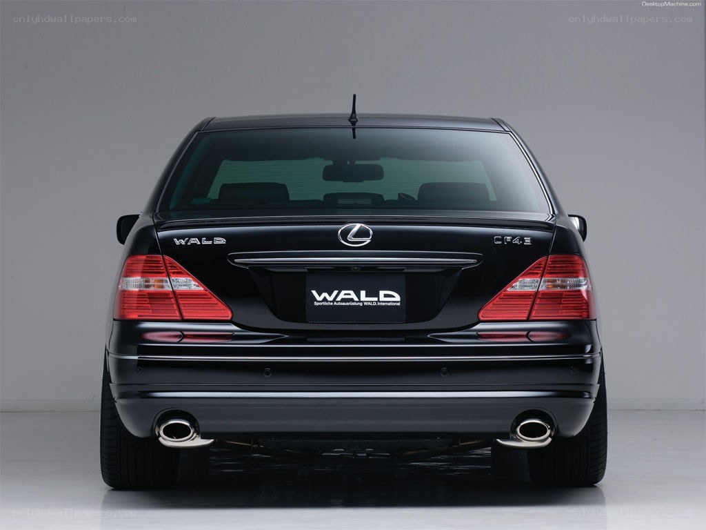 black lexus sedan rear view