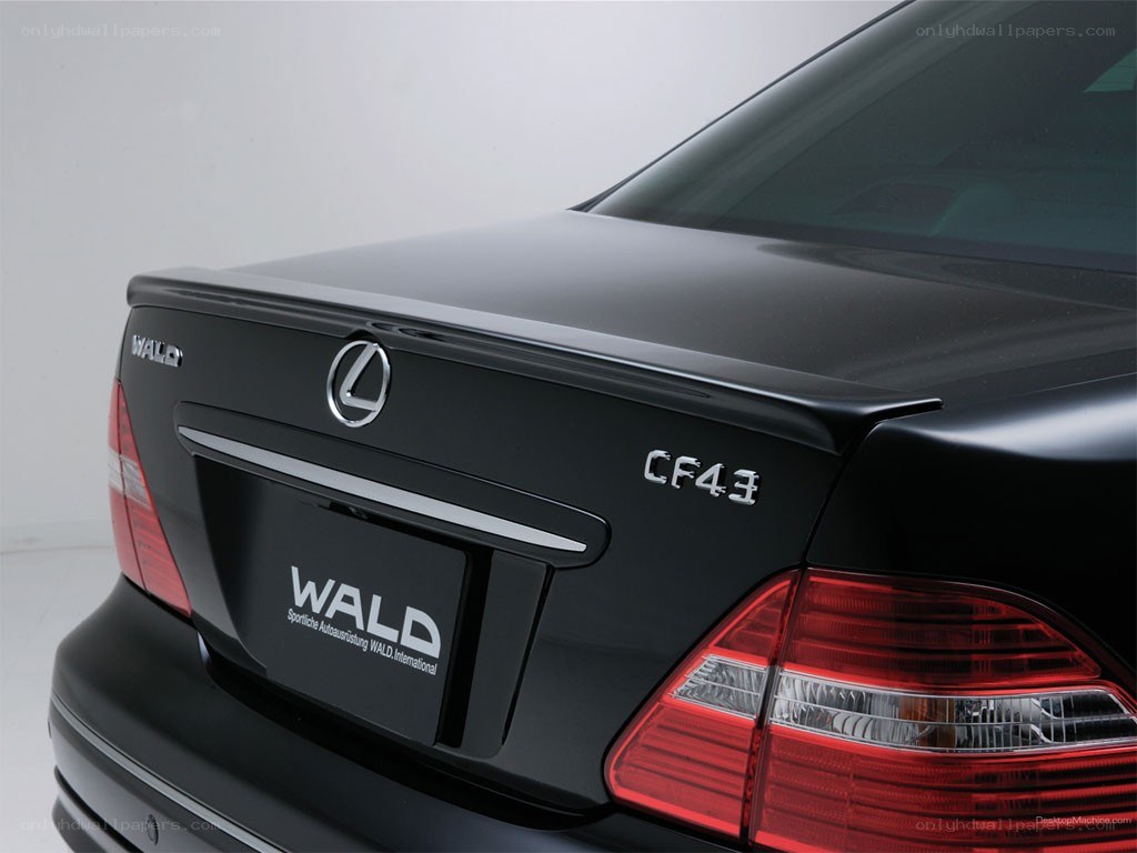 black lexus with wald branding