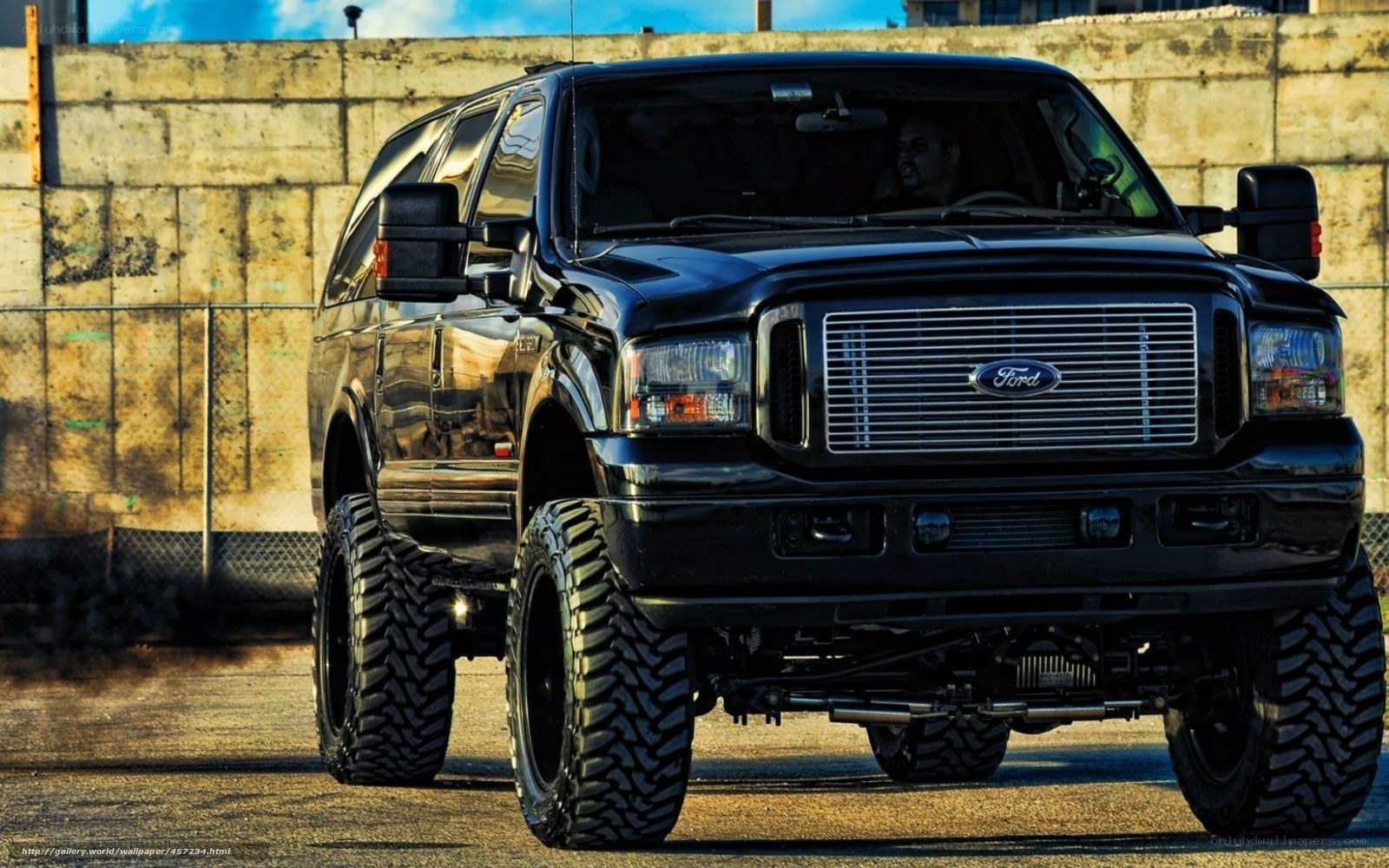 black lifted ford expedition