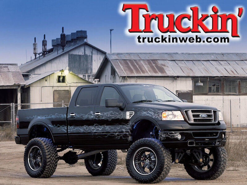 Black Lifted Ford Truck