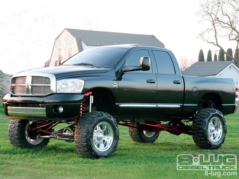 Black Lifted Pickup Truck — Calm