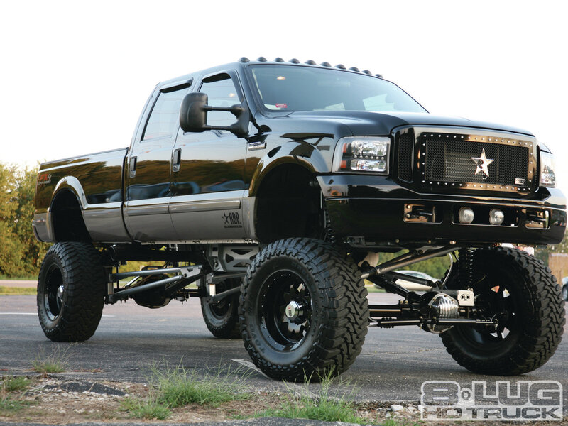 Black Lifted Pickup Truck — Dramatic, Afternoon, Photograph, Grille