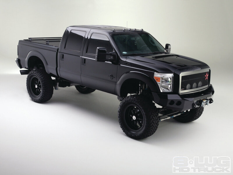 Black Lifted Pickup Truck — Neutral