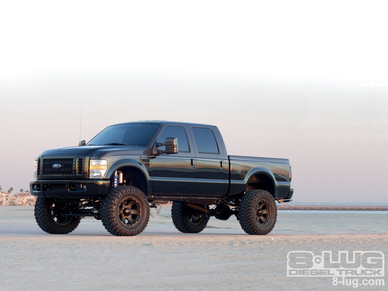 Black Lifted Pickup Truck — Serene