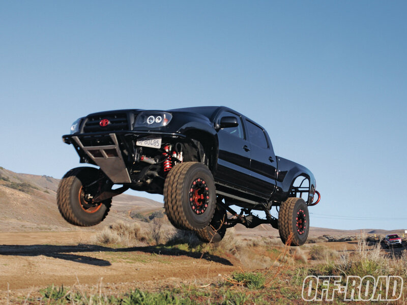 Black Lifted Truck — Dramatic, Afternoon, Photograph