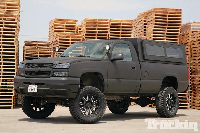Black Lifted Truck — Industrial
