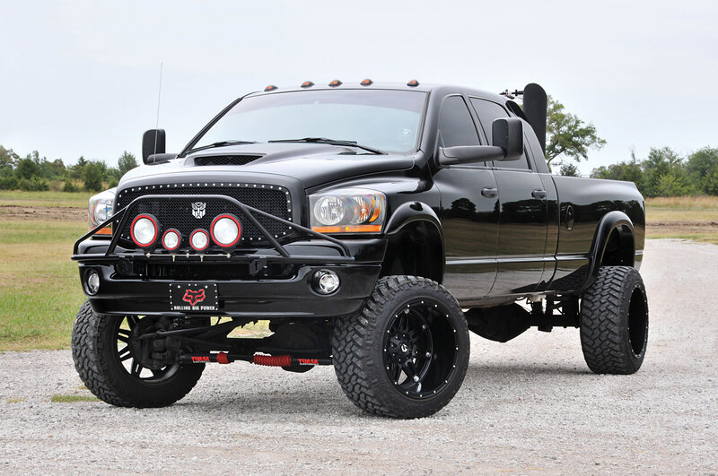 Black Lifted Truck — Neutral, Afternoon, Photograph