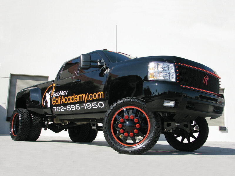 Black Lifted Truck — Neutral, Afternoon