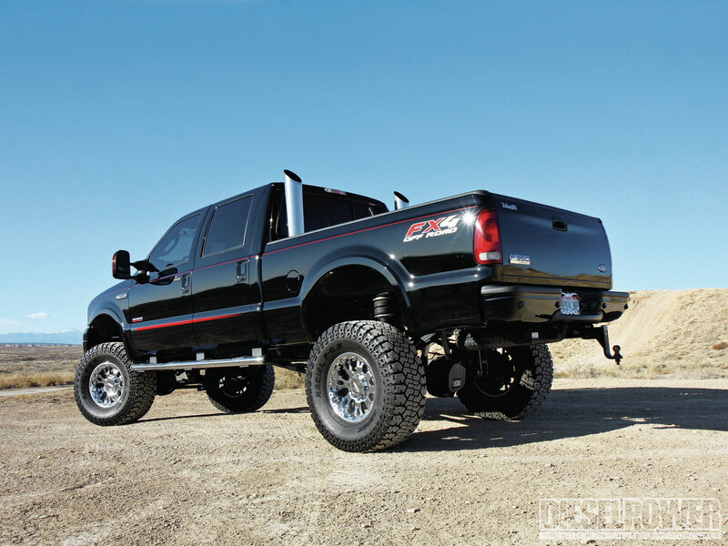 Black Lifted Truck — Outdoor, Afternoon, Photograph