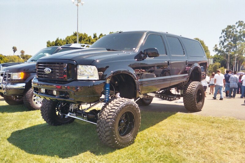 Black Lifted Truck — Outdoor, Afternoon