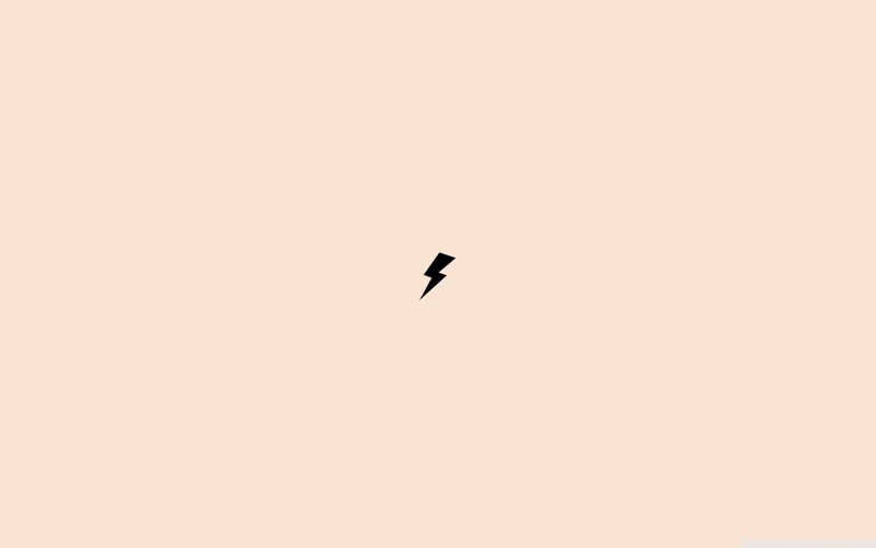Black Lightning Bolt — Beige, Neutral