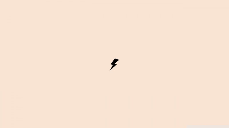 Black Lightning Bolt — Beige