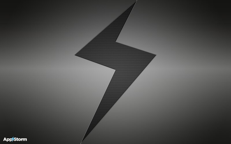 black lightning bolt icon