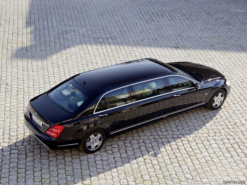 Black Limousine — Calm, Afternoon, Photograph, Cobblestone