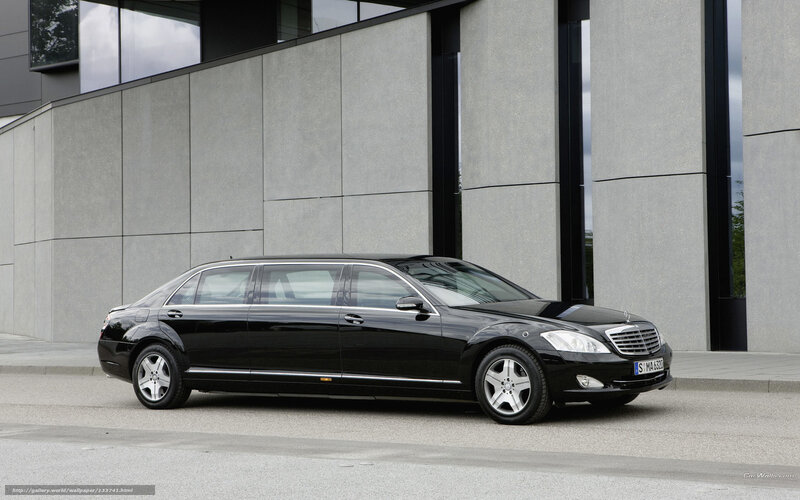 Black Limousine Car — Neutral, Afternoon