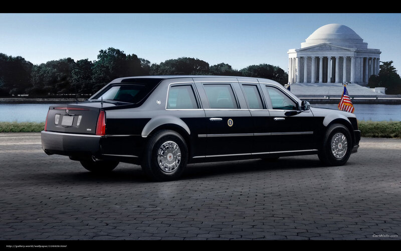 Black Limousine — Formal, Afternoon, Photograph, Jefferson Memorial