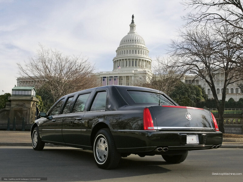 Black limousine in front of Capitol