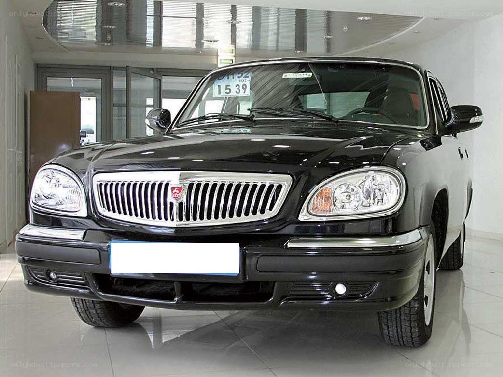 black limousine in showroom