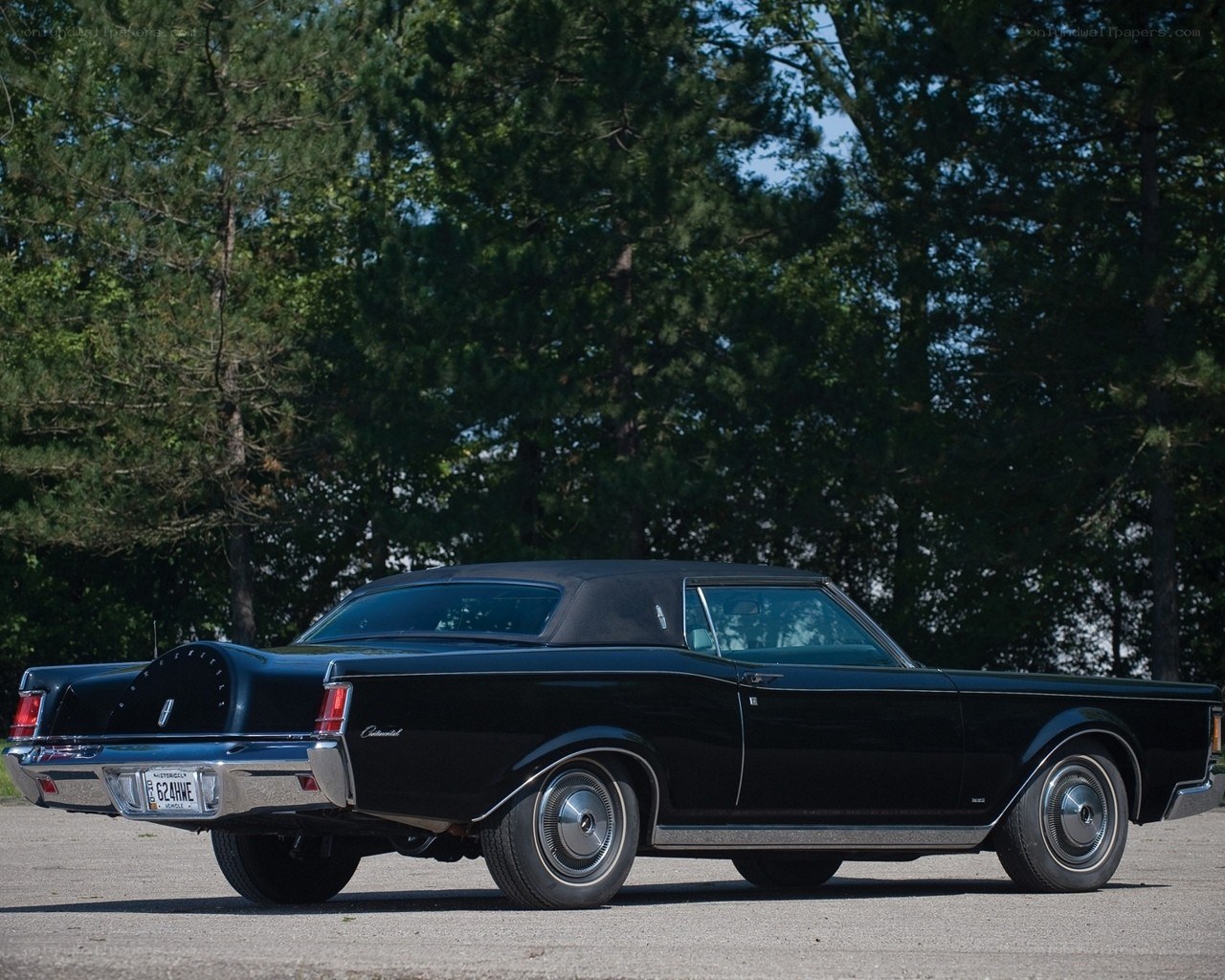 Black Lincoln Continental convertible