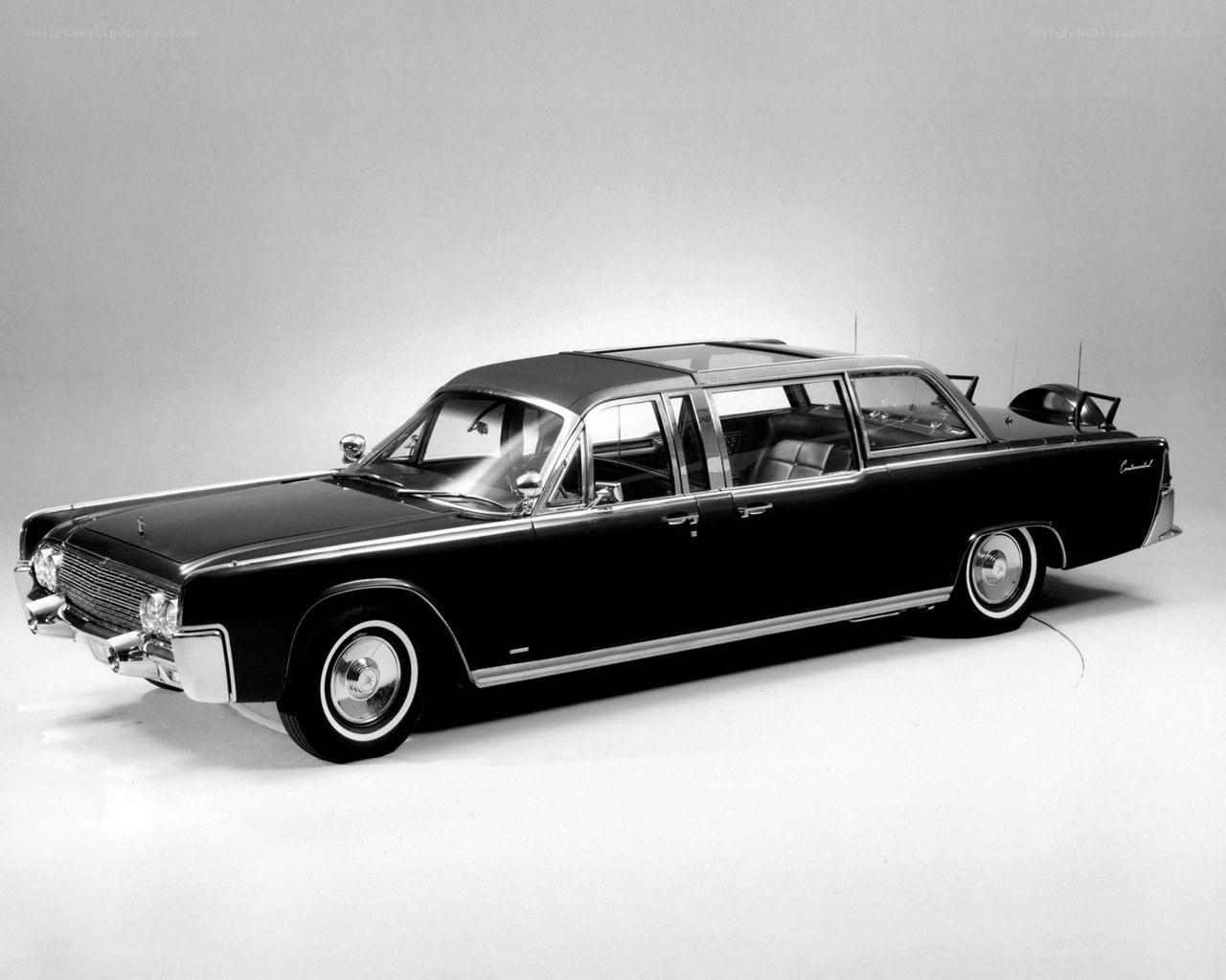 Black Lincoln Continental limousine