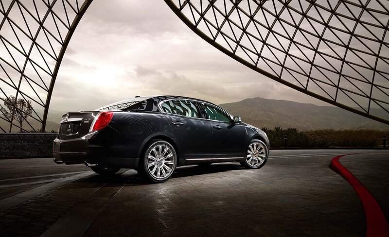 Black Lincoln MKS sedan