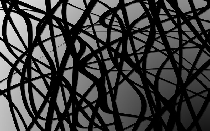 Black Lines on Gray Background