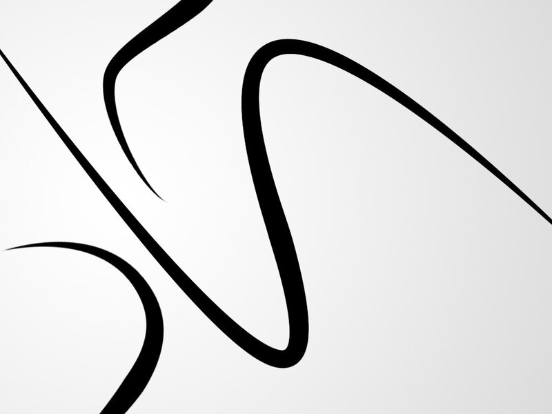 Black Lines on White Background — Calm