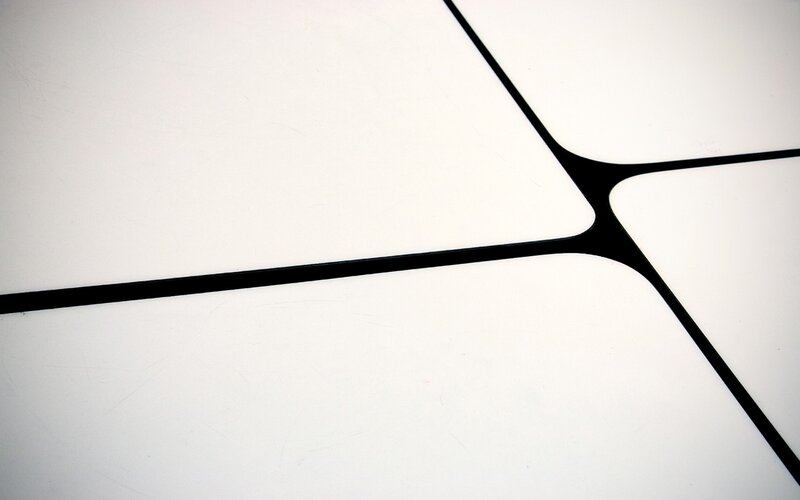 Black Lines on White Surface — Abstract