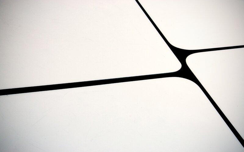 Black Lines on White Surface