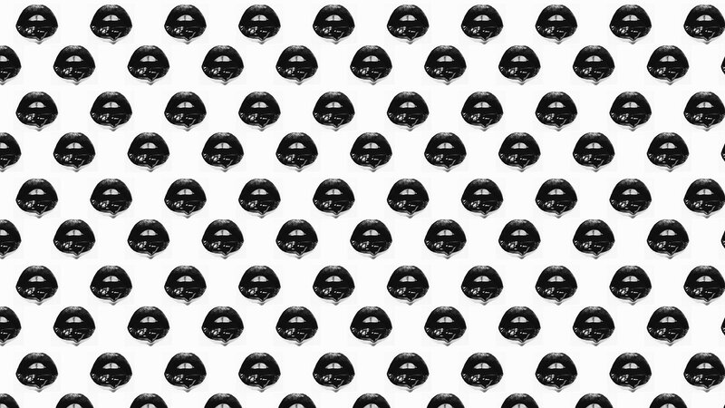 Black Lips Pattern