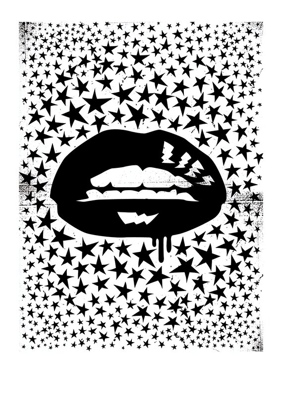Black Lips with Stars