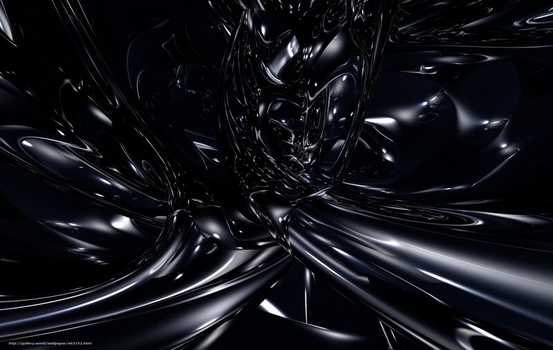 black liquid abstract art