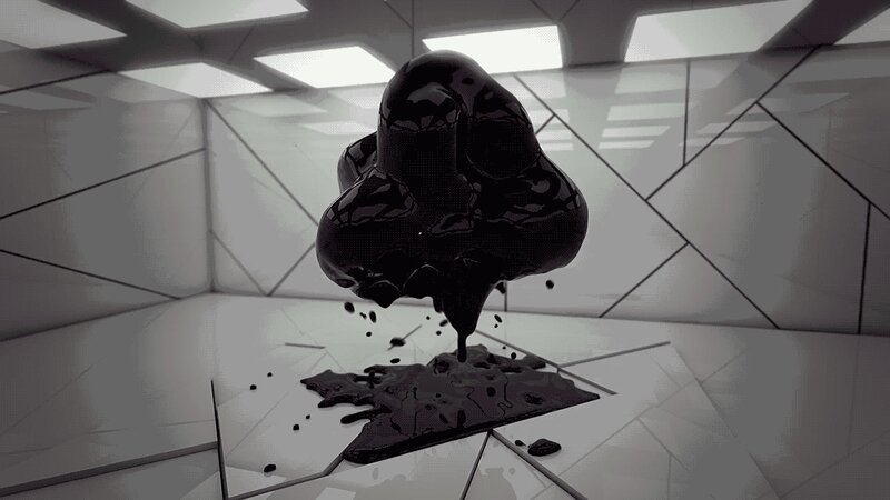 Black Liquid Blob