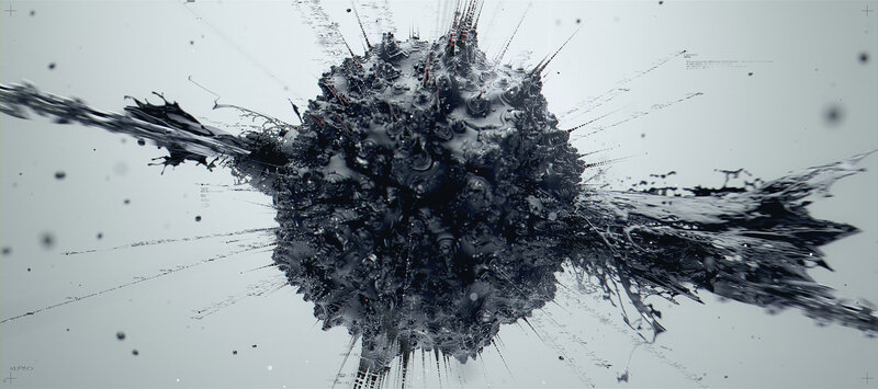 Black Liquid Explosion