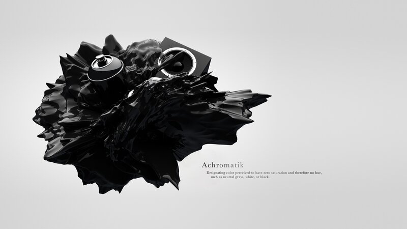 Black Liquid Sculpture — Abstract