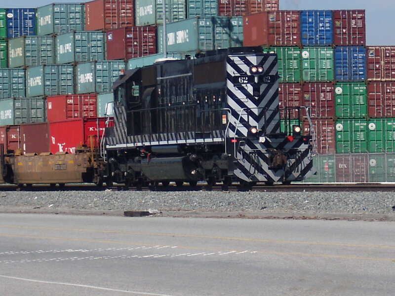 Black Locomotive on Tracks