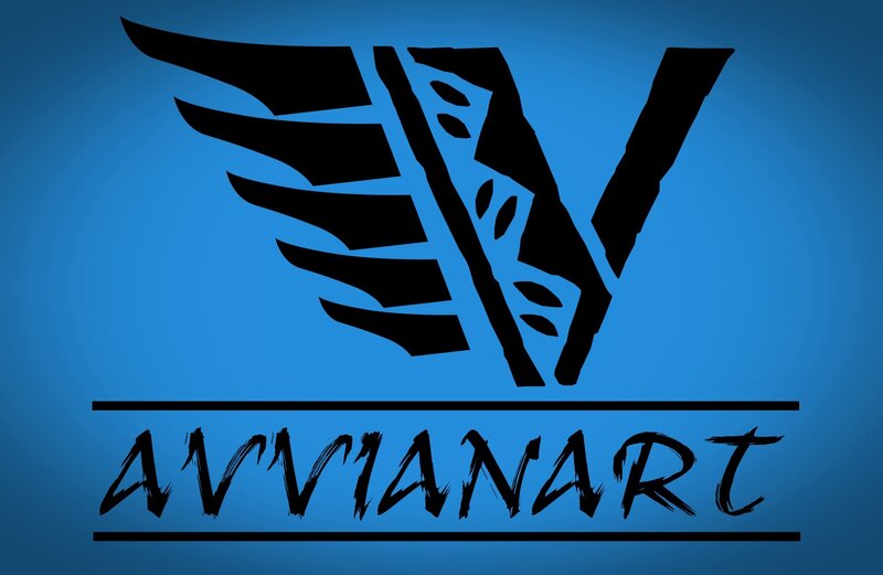 Black Logo on Blue