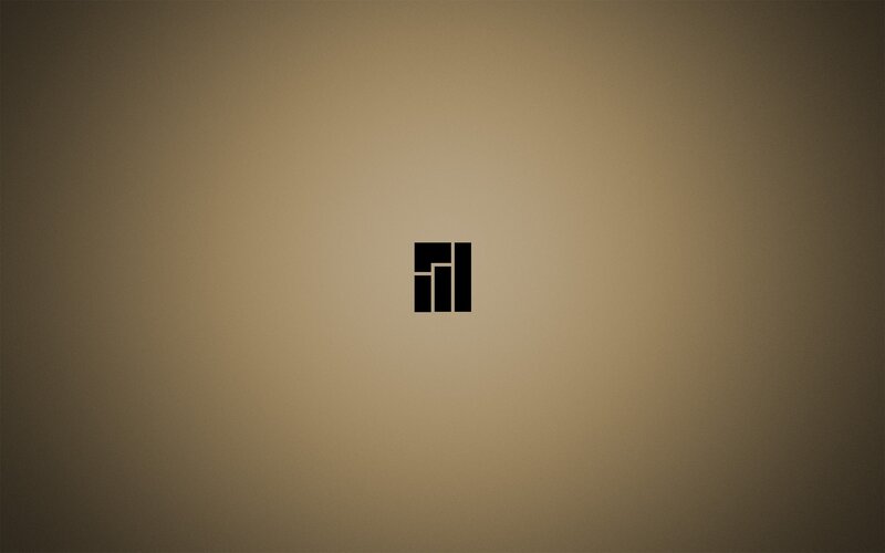 Black Logo on Brown Background — Neutral