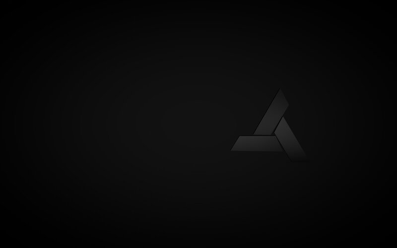Black Logo on Dark Background
