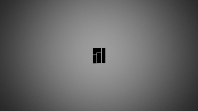 Black Logo on Gray Background — Neutral, Minimalist
