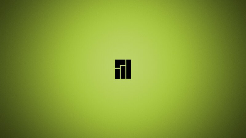 Black Logo on Green
