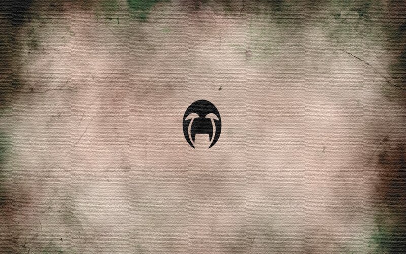 Black Logo on Textured Background — Brown