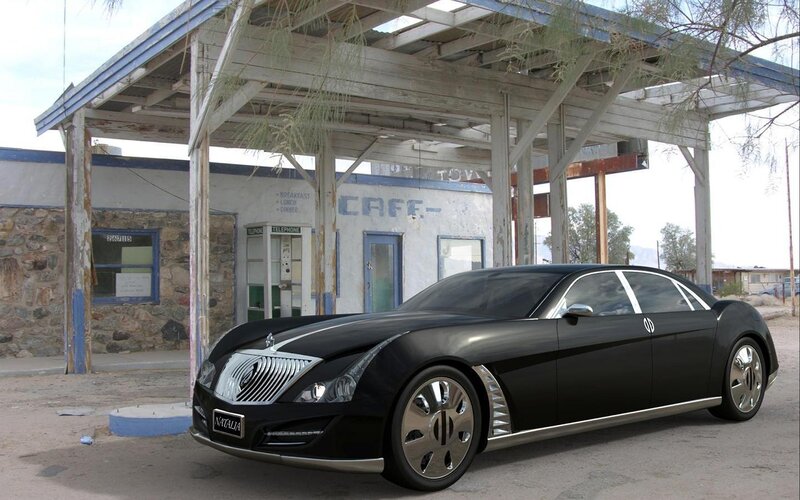 Black Luxury Car — Desolate